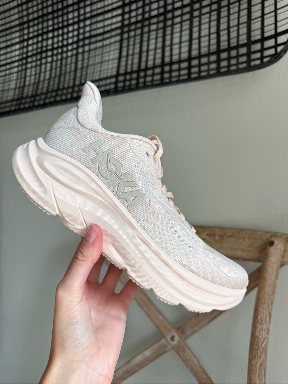 Hoka Clifton 10 Sneakers Beech Wood / Rose Cream - Picture 6 of 8
